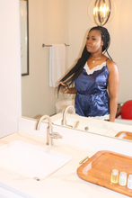 Load image into Gallery viewer, The Sade Romper- Blue
